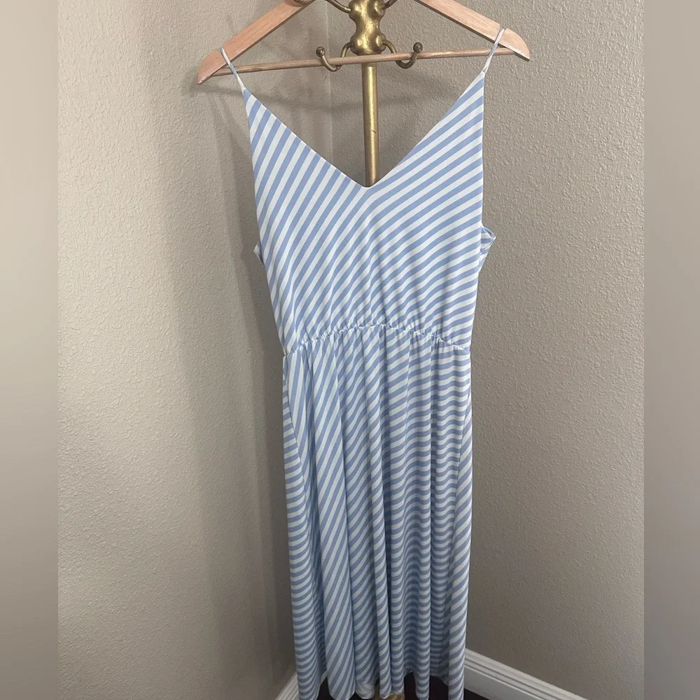 H&M Light Blue and White Striped Maxi Dress - Picture 5 of 5